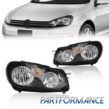 Pair For 2010-2014 Volkswagen GTI Golf Jetta Sportwagen(MK6) Headlights Assembly