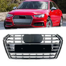 Chrome Front Bumper Grille Radiator S4 Style for Audi A4 B9 S4 2017-2019