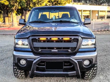 Matte Black Front Grille Honeycomb Bumper Grill W/Light for Ford Ranger 2001-2003 (Not fit Edge)