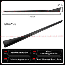 For 2025-2026 BMW G90 G99 M5 MP Style Add-on Real Carbon Fiber Side Skirt Extension