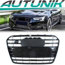 Black Front Grill for Audi A5 B8.5 S5 8T 2013-2016 fg288