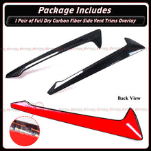 For 2020-2023 BMW F95 X5M Full Carbon Fiber Side Fender Vent Trim Overlay Garnish