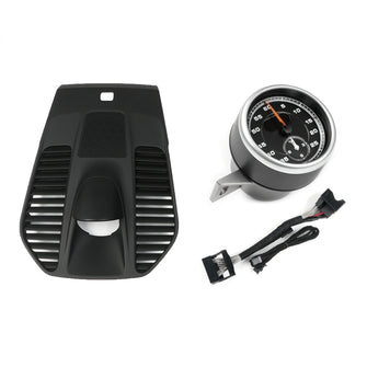 Black Stopwatch Cover + Chronometer Clock Stopwatch for Porsche 911 991 2012-2018