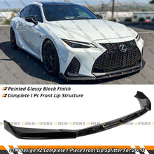 Gloss Black Front Bumper Lip Splitter fit for Lexus IS300 IS350 2021-2024