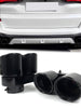 Black Exhaust Tips Tailpipe for BMW X5 G05 X6 G06 X7 G07 40i 2019-2024