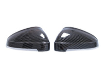 Carbon Look Side Mirror Cover Caps Replace For AUDI A4 B9 S4 A5 F5 S5 w/ Lane Assist 2017-2024 mc129