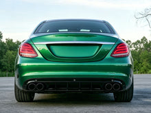 C43 Style Rear Diffuser Lip W/ Black Tips For Mercedes Benz C-Class W205 C200 C250 C300 Non AMG 2015-2021