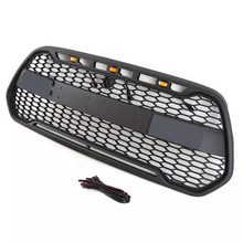 Black Front Bumper Grille With Light Fit For Ford Transit 2014-2020