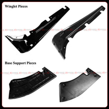 For 2017-2021 Jeep Grand Cherokee SRT AMPP Gloss Black Winglet Front Bumper Lip