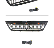 Black Front Bumper Upper Grille Grill W/Light Bar Fit For Ford Explorer 2002-2005