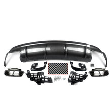 Carbon Look Rear Diffuser for Mercedes W117 C117 CLA250 CLA45 AMG 2013-2019