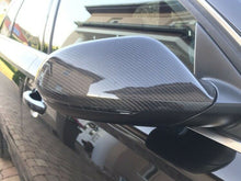 Carbon Fiber Side Mirror Covers Replace For AUDI A6 C7 S6 RS6 2012-2018 with Lane Assist od37