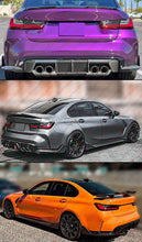 For 2021-2025 BMW G80 M3 MP Style Dry Carbon Fiber Rear Bumper Side Corner Spats Extension