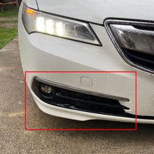 Pair Front Bumper Fog Light Bezels For 2015-2017 Acura TLX