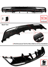 For 2024+ Tesla Model 3 Highland Gloss Black Rear Bumper Diffuser with Extension