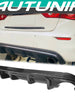 Carbon Fiber Look Rear Diffuser For 2014-2017 Infiniti Q50