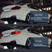 Pair LED Tail Lights For BMW 3 Series F30 F35 F80 M3 2012-2018 Clear Lens