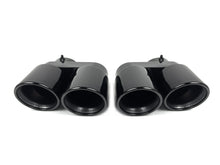 Black Exhaust Tips Tailpipe for BMW X5 G05 X6 G06 X7 G07 40i 2019-2024