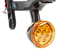 Auxiliary LED Spot Fog Light Turn Signals Fit For Harley Street Glide 1994-2023