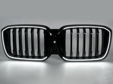 For BMW X3 G01 X4 G02 LCI 2022-2024 Front Grille Single Slat Grill w/LED Lights