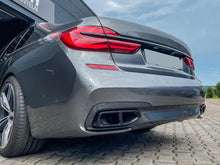 Gloss Black Rear Exhaust Tips for BMW 7 Series M Sport G11/G12 2016–2019