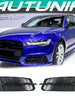 Black Fog Light Cover Grill for AUDI A6 C7.5 S-line S6 2016-2018