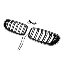 For 2009-2011 BMW 3 Series E90 Sedan Gloss Black Front Kidney Grille Bumper Grill w/ LED Light