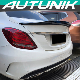 Gloss Black Highkick Rear Spoiler For Mercedes W205 4DR Sedan C300 C450 C43 2015-2021