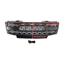 Grille Front Bumper Upper Grill Black w/Lights for Nissan Frontier 2009-2016