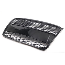 Front Upper Grille RS4 Style Honeycomb Mesh Gloss Black For Audi A4/B7 2005-2008