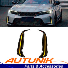 For 2023-2025 Honda Civic Type-R FL5 Amber Front Bumper Replacement LED DRL Fog Light