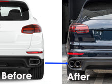 Black Exhaust Tips Sport Tailpipe (Long) for Porsche Cayenne 958.2 V6 V8 2015-2018 et105