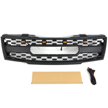 Front Bumper Upper Grille w/Light Matt Black for Nissan Frontier 2005-2008