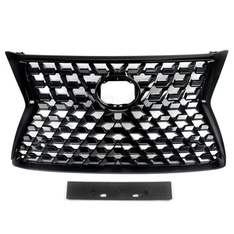 Luxury Style Front Bumper Grille Gloss Black For 2014-2022 Lexus GX460