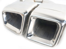 Pair For Mercedes E63 CLS63 C63 S63 CL63 W212 W218 Square Quad Exhaust Tips Muffler Tail Pipe Chrome