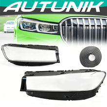 Pair Headlight Clear Lens Cover Shell For BMW 7 Series G11 G12 750Li 2019-22 LCI