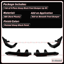 For 2025-2026 BMW G45 X3 M Sport V-ST Style Gloss Black Front Bumper Lip Splitter