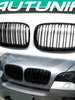 Black Dual Slats Front Kidney Grille for BMW E70 X5 E71 X6 2007-2013