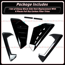 For 2024-2026 BMW G05 X5 X5M Style Carbon Fiber Trim Side Fender Vent Replacement