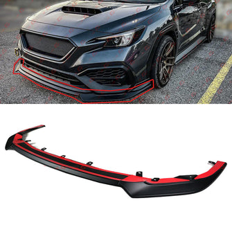 Matte Black Front Bumper Lip Splitter Kit Fit for 2022-2024 Subaru WRX