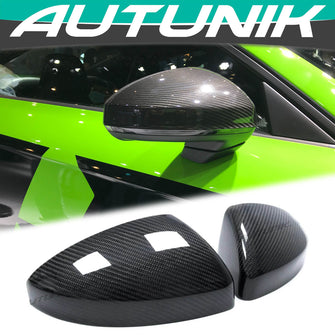 Real Carbon Fiber Mirror Cover Caps Replace for AUDI TT MK3 TTS TTRS 2015-2023 w/o Lane Assist mc17