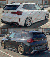 For 2025-2026 BMW X3 G45 M Sport V-ST Style Gloss Black Rear Bumper Diffuser Kit