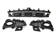 3pcs Front Fog Light Race Grille Black for BMW 4 Series F32 F33 F36 M Sport 2014-2018