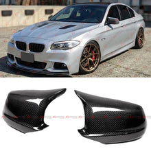 For 2011-2013 BMW F10 528i 530i 550i M Style Carbon Fiber Mirror Cover Caps Replacement
