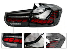 GTS Style OLED LED Tail Lights For BMW 3 Series F30 F35 F80 M3 2012-2018 Smoke Lens