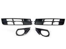 4pcs Set For 2010-2015 Audi Q7 Standard Front Bumper Fog Light Grille