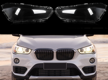 Pair Headlight Headlamp Lens Cover Shell For BMW X1 F48 F49 2016 2017 2018 2019