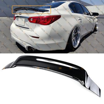 Gloss Black Highkick Duckbill Rear Trunk Spoiler For 2014-2024 Infiniti Q50