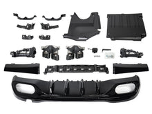 C63 Style Rear Diffuser W/ Blk Chrome Exhaust Tips For Mercedes C-Class C200 C300 AMG W206 Sedan 2022-2025