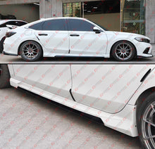 For 2022-2025 Honda Civic GF Bodykit Pearl White Black 2 Tone Side Skirt Extension